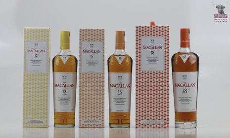 Macallan New Colour Collection, 12, 15 and 18 Year Old 70cl x 3