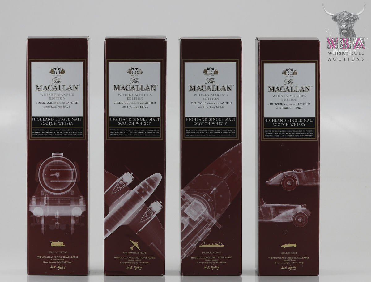 Macallan Whisky Makers Classic Travel Edition x 4 70cl Auction | Whisky Bull